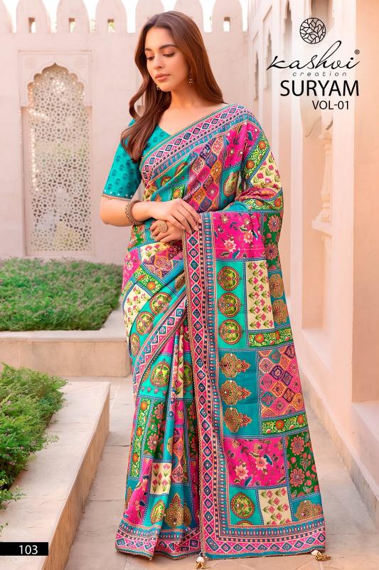 Kashvi suryam saree wholesale suppliers in india